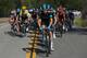 THOUSAND OAKS, CA - MAY 18: Luke Rowe of Great Britain riding for Team Sky drives the peloton as they defend the overall race leader's yellow jersey for Sir Bradley Wiggins of Great Britain riding for Team Sky during stage eight of the 2014 Amgen Tour of