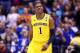 INDIANAPOLIS, IN - MARCH 30: Glenn Robinson III #1 of the Michigan Wolverines reacts against the Kentucky Wildcats during the midwest regional final of the 2014 NCAA Men's Basketball Tournament at Lucas Oil Stadium on March 30, 2014 in Indianapolis, Indi