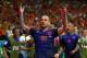 SALVADOR, BRAZIL - JUNE 13: Wesley Sneijder of the Netherlands acknowledges the fans after defeating Spain in the 2014 FIFA World Cup Brazil Group B match between Spain and Netherlands at Arena Fonte Nova on June 13, 2014 in Salvador, Brazil. (Photo by