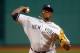 BOSTON, MA - APRIL 23: Michael Pineda #35 of the New York Yankees pitches against the Boston Red Sox during the game at Fenway Park on April 23, 2014 in Boston, Massachusetts. (Photo by Jared Wickerham/Getty Images)