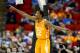 RALEIGH, NC - MARCH 21: Jordan McRae #52 of the Tennessee Volunteers reacts in the second half while taking on the Massachusetts Minutemen in the second round of the 2014 NCAA Men's Basketball Tournament at PNC Arena on March 21, 2014 in Raleigh, North C