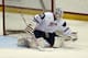 LAKE PLACID, NY - AUGUST 07: Thatcher Demko #30 of Team USA skates against Team Sweden during the 2013 USA Hockey Junior Evaluation Camp at the Lake Placid Olympic Center on August 7, 2013 in Lake Placid, New York. (Photo by Bruce Bennett/Getty Images)