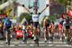 LYON, FRANCE - JULY 13: Matteo Trentin of Italy and Omega Pharma-Quickstep celebrates winning stage fourteen of the 2013 Tour de France, a 191KM road stage from Saint-Pourcain-sur-Sioule to Lyon, on July 13, 2013 in Lyon, France. (Photo by Bryn Lennon/G