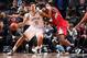 NEW YORK, NY - DECEMBER 12: Brook Lopez #11 of the Brooklyn Nets dribbles against the Los Angeles Clippers during a game at Barclays Center on December 12, 2013 in the Brooklyn borough of New York City. NOTE TO USER: User expressly acknowledges and agree