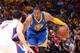 LOS ANGELES, CA - MAY 3: Andre Iguodala #9 of the Golden State Warriors handles the ball against the Los Angeles Clippers in Game Seven of the Western Conference Quarterfinals during the 2014 NBA Playoffs at Staples Center on May 3, 2014 in Los Angeles, C