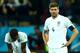 SAO PAULO, BRAZIL - JUNE 19: Glen Johnson (L) and Steven Gerrard of England look dejected after a 2-1 defeat in the 2014 FIFA World Cup Brazil Group D match between Uruguay and England at Arena de Sao Paulo on June 19, 2014 in Sao Paulo, Brazil. (Photo