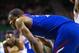 Feb 4, 2014; Waco, TX, USA; Kansas Jayhawks center Joel Embiid (21) during the game against the Baylor Bears at the Ferrell Center. The Jayhawks defeated the Bears 69-52. Mandatory Credit: Jerome Miron-USA TODAY Sports