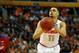 Mar 22, 2014; Buffalo, NY, USA; Syracuse Orange guard Tyler Ennis (11) against the Dayton Flyers during the third round of the 2014 NCAA Tournament at First Niagara Center. Mandatory Credit: Timothy T. Ludwig-USA TODAY Sports