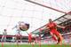 LIVERPOOL, ENGLAND - MAY 11: Luis Suarez of Liverpool celebrates the second goal scored by Daniel Sturridge during the Barclays Premier League match between Liverpool and Newcastle United at Anfield on May 11, 2014 in Liverpool, England. (Photo by Laure