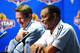 PHOENIX - FEBRUARY 16: Alvin Gentry talks to the media after being named Interim Head Coach of the Phoenix Suns by President of Basketball Operations and General Manager of the Phoenix Suns Steve Kerr on February 16, 2009, at U.S. Airway Center in Phoenix