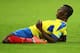 CURITIBA, BRAZIL - JUNE 20: Enner Valencia of Ecuador celebrates scoring his team's second goal during the 2014 FIFA World Cup Brazil Group E match between Honduras and Ecuador at Arena da Baixada on June 20, 2014 in Curitiba, Brazil. (Photo by Julian F