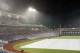 Jun 20, 2014; Omaha, NE, USA; Fans wait out a rain delay during game twelve of the 2014 College World Series between the Mississippi Rebels and the Virginia Cavaliers at TD Ameritrade Park Omaha. Mandatory Credit: Steven Branscombe-USA TODAY Sports