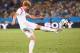 CUIABA, BRAZIL - JUNE 17: Son Heung-Min of South Korea strikes the ball during the 2014 FIFA World Cup Brazil Group H match between Russia and South Korea at Arena Pantanal on June 17, 2014 in Cuiaba, Brazil. (Photo by Adam Pretty/Getty Images)