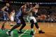 BOSTON, MA - APRIL 11: Jared Sullinger #7 of the Boston Celtics posts up during the gam aaginst Al Jefferson #25 of the Charlotte Bobcats on April 11, 2014 at the TD Garden in Boston, Massachusetts. NOTE TO USER: User expressly acknowledges and agrees th