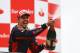 MONZA, ITALY - SEPTEMBER 14: Sebastian Vettel of Germany and Scuderia Toro Rosso celebrates on the podium after winning the Italian Formula One Grand Prix at the Autodromo Nazionale di Monza on September 14, 2008 in Monza, Italy. (Photo by Paul Gilham/G