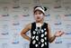 PINEHURST, NC - JUNE 20: Eleven-year old Amateur Lucy Li of the United States speaks to the media after the second round of the 69th U.S. Women's Open at Pinehurst Resort & Country Club, Course No. 2 on June 20, 2014 in Pinehurst, North Carolina. (Photo