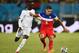 NATAL, BRAZIL - JUNE 16: Clint Dempsey of the United States holds off a challenge by Albert Adomah of Ghana during the 2014 FIFA World Cup Brazil Group G match between Ghana and the United States at Estadio das Dunas on June 16, 2014 in Natal, Brazil. (P