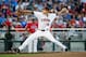 Jun 15, 2014; Omaha, NE, USA; Virginia Cavaliers pitcher Nathan Kirby (19) pitches against the Mississippi Rebels during game four of the 2014 College World Series at TD Ameritrade Park Omaha. Virginia defeated Mississippi 2-1. Mandatory Credit: Steven Br