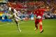 BELO HORIZONTE, BRAZIL - JUNE 17: Sofiane Feghouli of Algeria shoots against Jan Vertonghen of Belgium during the 2014 FIFA World Cup Brazil Group H match between Belgium and Algeria at Estadio Mineirao on June 17, 2014 in Belo Horizonte, Brazil. (Photo