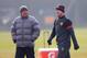 MANCHESTER, ENGLAND - MARCH 04: Wayne Rooney of Manchester United and Sir Alex Ferguson look on during a training session at Carrington Training Ground on March 4, 2013 in Manchester, England. (Photo by Alex Livesey/Getty Images)
