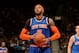 TORONTO, CANADA - April 11: Carmelo Anthony #7 of the New York Knicks attempts a free throw against the Toronto Raptors on April 11, 2014 at the Air Canada Centre in Toronto, Ontario, Canada. NOTE TO USER: User expressly acknowledges and agrees that, by