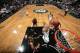 BROOKLYN, NY - MAY 10: Shaun Livingston #14 of the Brooklyn Nets dunks against the Miami Heat during Game Three of the Eastern Conference Semifinals on May 10, 2014 at Barclays Center in Brooklyn. NOTE TO USER: User expressly acknowledges and agrees that,