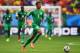 BRASILIA, BRAZIL - JUNE 19: Mathis Bolly of the Ivory Coast in action during the 2014 FIFA World Cup Brazil Group C match between Colombia and Cote D'Ivoire at Estadio Nacional on June 19, 2014 in Brasilia, Brazil. (Photo by Christopher Lee/Getty Images