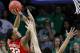 SOUTH BEND, IN - FEBRUARY 11: K.J. McDaniels #32 of the Clemson Tigers shoots the ball against the Notre Dame Fighting Irish at Purcel Pavilion on February 11, 2014 in South Bend, Indiana. Notre Dame defeated Clemson 68-64 in 2OT. (Photo by Michael Hickey