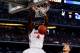 ARLINGTON, TX - APRIL 05: Patric Young #4 of the Florida Gators dunks against the Connecticut Huskies during the NCAA Men's Final Four Semifinal at AT&T Stadium on April 5, 2014 in Arlington, Texas. (Photo by Tom Pennington/Getty Images)