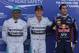 Hamilton (left), not in a celebratory mood following Monaco qualifying.