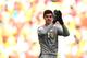 RIO DE JANEIRO, BRAZIL - JUNE 22: Thibaut Courtois of Belgium acknowledges the crowd after defeating Russia 1-0 during the 2014 FIFA World Cup Brazil Group H match between Belgium and Russia at Maracana on June 22, 2014 in Rio de Janeiro, Brazil. (Photo