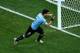 SAO PAULO, BRAZIL - JUNE 19: Luis Suarez of Uruguay celebrates scoring his team's first goal during the 2014 FIFA World Cup Brazil Group D match between Uruguay and England at Arena de Sao Paulo on June 19, 2014 in Sao Paulo, Brazil. (Photo by Matthias