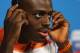SAO PAULO, BRAZIL - JUNE 22: Bruno Martins Indi gets ready to speak to the media during the Netherlands Press Conference at the 2014 FIFA World Cup Brazil held at the Arena de Sao Paulo on June 22, 2014 in Sao Paulo, Brazil. (Photo by Dean Mouhtaropoulo