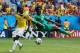BRASILIA, BRAZIL - JUNE 19: Cristian Zapata of Colombia competes for the ball with Wilfried Bony of the Ivory Coast during the 2014 FIFA World Cup Brazil Group C match between Colombia and Cote D'Ivoire at Estadio Nacional on June 19, 2014 in Brasilia, Br