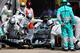 SPIELBERG, AUSTRIA - JUNE 22: Nico Rosberg of Germany and Mercedes GP makes a pit stop during the Austrian Formula One Grand Prix at Red Bull Ring on June 22, 2014 in Spielberg, Austria. (Photo by Mathias Kniepeiss/Getty Images)