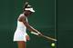 LONDON, ENGLAND - JUNE 23: Sloane Stephens of the United States reacts during her defeat against Maria Kirilenko of Russia in their Ladies' Singles first round match on day one of the Wimbledon Lawn Tennis Championships at the All England Lawn Tennis and