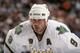 DALLAS - APRIL 6: Mike Modano #9 of the Dallas Stars gets set to take a face off against the Chicago Blackhawks on April 6, 2010 at the American Airlines Center in Dallas, Texas. (Photo by Glenn James/NHLI via Getty Images)