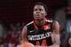PORTLAND, OR - APRIL 12: Clint Capela #14 of the World Team shoots the ball against the USA Team on April 12, 2014 at the Moda Center Arena in Portland, Oregon. NOTE TO USER: User expressly acknowledges and agrees that, by downloading and or using this p