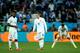 SAO PAULO, BRAZIL - JUNE 19: Daniel Sturridge and Wayne Rooney of England look dejected during the 2014 FIFA World Cup Brazil Group D match between Uruguay and England at Arena de Sao Paulo on June 19, 2014 in Sao Paulo, Brazil. (Photo by Richard Heathc