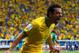BRASILIA, BRAZIL - JUNE 23: Fred of Brazil celebrates scoring his team's third goal during the 2014 FIFA World Cup Brazil Group A match between Cameroon and Brazil at Estadio Nacional on June 23, 2014 in Brasilia, Brazil. (Photo by Matthew Lewis/Getty I