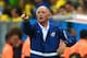 BRASILIA, BRAZIL - JUNE 23: Head coach Luiz Felipe Scolari of Brazil gestures during the 2014 FIFA World Cup Brazil Group A match between Cameroon and Brazil at Estadio Nacional on June 23, 2014 in Brasilia, Brazil. (Photo by Stu Forster/Getty Images)
