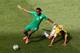 BRASILIA, BRAZIL - JUNE 19: Didier Drogba of the Ivory Coast controls the ball against Abel Aguilar of Colombia during the 2014 FIFA World Cup Brazil Group C match between Colombia and Cote D'Ivoire at Estadio Nacional on June 19, 2014 in Brasilia, Brazi