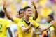BRASILIA, BRAZIL - JUNE 19: James Rodriguez of Colombia celebrates after scoring his team's first goal during the 2014 FIFA World Cup Brazil Group C match between Colombia and Cote D'Ivoire at Estadio Nacional on June 19, 2014 in Brasilia, Brazil. (Phot