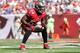 Dec 8, 2013; Tampa, FL, USA; Tampa Bay Buccaneers outside linebacker Lavonte David (54) against the Buffalo Bills during the first quarter at Raymond James Stadium. Mandatory Credit: Kim Klement-USA TODAY Sports