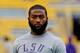 Sep 21, 2013; Baton Rouge, LA, USA; LSU Tigers cornerback Dwayne Thomas before a game against the Auburn Tigers at Tiger Stadium. Mandatory Credit: Derick E. Hingle-USA TODAY Sports
