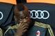 MILAN, ITALY - MAY 18: Mario Balotelli of AC Milan looks on prior to the Serie A match between AC Milan and US Sassuolo Calcio at San Siro Stadium on May 18, 2014 in Milan, Italy. (Photo by Claudio Villa/Getty Images)