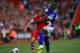 SOUTHAMPTON, ENGLAND - APRIL 26: Luke Shaw of Southampton holds off a challenge from Romelu Lukaku of Everton during the Barclays Premier League match between Southampton and Everton at St Mary's Stadium on April 26, 2014 in Southampton, England. (Photo
