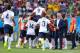 SALVADOR, BRAZIL - JUNE 20: France players celebrate the first goal during the 2014 FIFA World Cup Brazil Group E match between Switzerland and France at Arena Fonte Nova on June 20, 2014 in Salvador, Brazil. (Photo by Elsa/Getty Images)