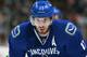 VANCOUVER, BC - APRIL 1: Ryan Kesler #17 of the Vancouver Canucks looks on from the bench during their NHL game against the New York Rangers at Rogers Arena April 1, 2014 in Vancouver, British Columbia, Canada. New York won 3-1. (Photo by Jeff Vinnick/N