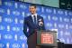 PHILADELPHIA, PA - MAY 5: Michael Carter-Williams of the Philadelphia 76ers speaks to the media as he receives the Eddie Gottlieb Trophy for the 2013-14 Kia NBA Rookie of the Year at the Philadelphia College of Osteopathic Medicine on May 5, 2014 in Phila